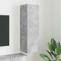 TV Wandkast Wandgemonteerd Beton 30 x 31 x 100 cm Bewerkt hout