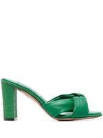 Aquazzura mules Olie 85 mm en cuir - Vert