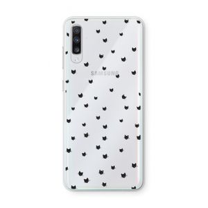 Kleine kattenkopjes: Samsung Galaxy A70 Transparant Hoesje