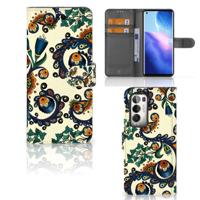 Wallet Case OPPO Find X3 Neo 5G Barok Flower