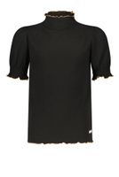 NoBell Meisjes t-shirt - Kumin - Jet zwart