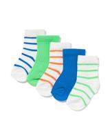 HEMA Babysokken Rib Strepen - 5 Paar Multicolor (multicolor)