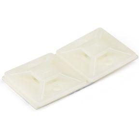 StarTech.com CBMCTM2 kabelbindersokkel Wit Nylon 100 stuk(s)