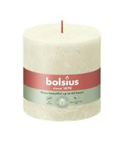 Bolsius kaars rustiek 10x10 cm soft pearl