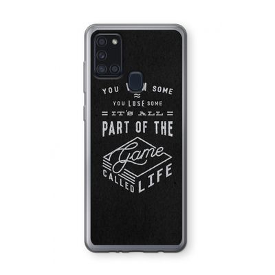 Life: Samsung Galaxy A21s Transparant Hoesje