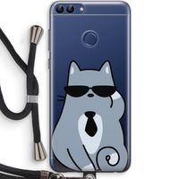 Cool cat: Huawei P Smart (2018) Transparant Hoesje met koord