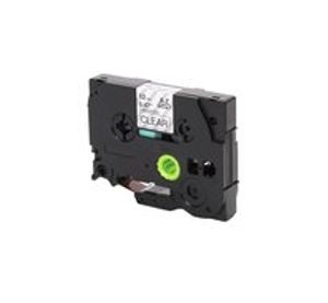 Huismerk Brother TZe-135 Labeltape 12mm Wit op Transparant
