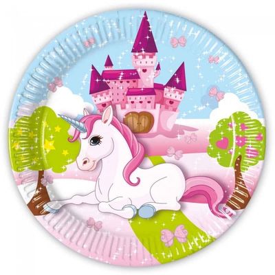 Unicorn Fantasy Feestbordjes (8st)