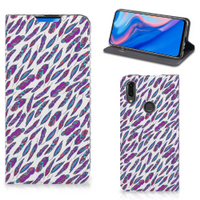 Huawei P Smart Z Hoesje met Magneet Feathers Color - thumbnail