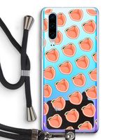 Just peachy: Huawei P30 Transparant Hoesje met koord