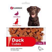 Hondensnack Duck Cubes 170 gr 170 gr Flamingo - thumbnail