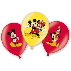 6 Mickey Mouse™ ballonnen - 27cm