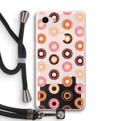 Donuts: Pixel 3 XL Transparant Hoesje met koord