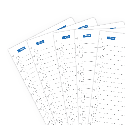 Set Extra Pagina's - A4 - to do list