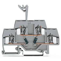 WAGO 281-635/281-490 Diodeklem 2-etages 6 mm Spanveer Toewijzing: L Grijs 50 stuk(s)
