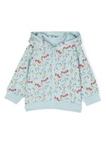 Stella McCartney Kids hoodie imprimé à fermeture zippée - Bleu - thumbnail