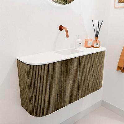 Toiletmeubel Mondiaz Joya | 83.2 cm | Meubelkleur Dusk | Faye wastafel Talc Midden | Zonder kraangat(en) Toiletmeubel Mondiaz Joya | 83.2 cm | Meubelkleur Dusk | Faye wastafel Talc Midden | Zonder kraangat(en)