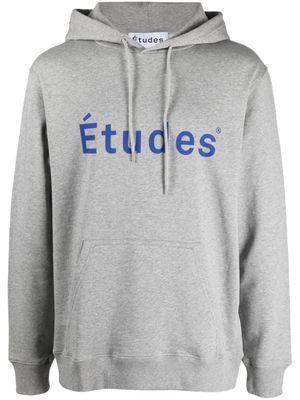 Études Studio hoodie à logo imprimé - Gris