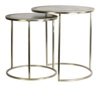 Light & Living Bijzettafel 'Talca' Set van 2 stuks, 40/50cm, kleur Lichtgoud