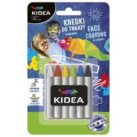 Merkloos Schminkstiften / Krijtjes in 6 kleuren - thumbnail