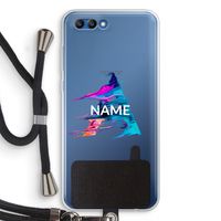 Abstract Spectrum: Honor 10 Transparant Hoesje met koord