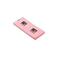 Nummer blokken - cijfers 1 t/m 1000 - roze papier - garderobe nummers