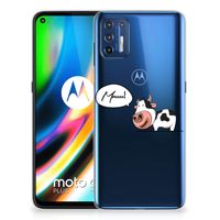 Motorola Moto G9 Plus Telefoonhoesje met Naam Cow