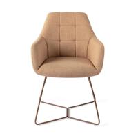 Jesper Home Noto eetkamerstoel Toasted Toffee beehive rose