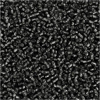 Creativ Company Rocailles, d 1,7 mm, afm 15/0, gatgrootte 0,5-0,8 mm, grey green, 500 gr/ 1 zak