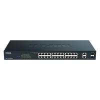 D-Link DGS-1100-26MPV2/E netwerk-switch Managed L2 Gigabit Ethernet (10/100/1000) Power over Ethernet (PoE) Zwart - thumbnail