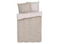 LIVARNO home Dekbedovertrek 240 x 220 cm (Geometrisch/beige)