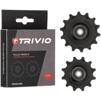 Trivio - derailleurwieltjes 12/14t stainless lagers