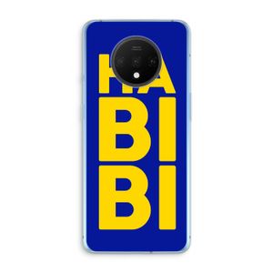Habibi Blue: OnePlus 7T Transparant Hoesje