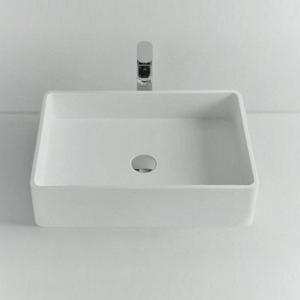 Opbouw Waskom Ideavit Solidtop 60x40x15 cm Solid Surface Mat Wit Ideavit