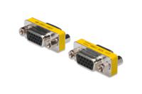 Digitus Serieel Adapter [1x D-sub bus 15-polig - 1x D-sub bus 15-polig] Zwart, Geel