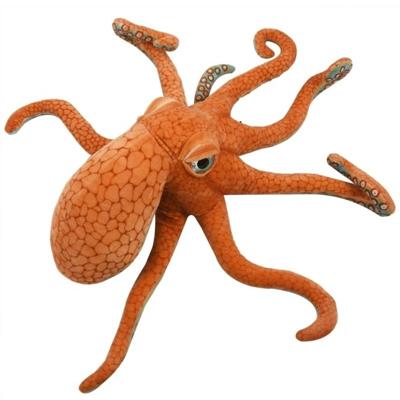 Simulatie Octopus pluche speelgoed kussen onderwater dierlijke pop creatieve geschenk hoogte: 50cm (bruin)
