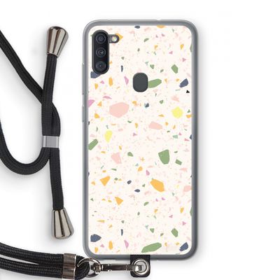 Terrazzo N°21: Samsung Galaxy A11 Transparant Hoesje met koord