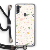 Terrazzo N°21: Samsung Galaxy A11 Transparant Hoesje met koord