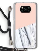 A touch of peach: Xiaomi Poco X3 NFC Transparant Hoesje met koord