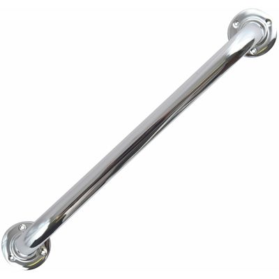Badkamer/douche wand handgreep - rvs metaal - zilver - 60 cm