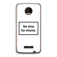 No drama: Motorola Moto Z Force Transparant Hoesje