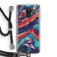 Chameleon Sun: Samsung Galaxy J8 (2018) Transparant Hoesje met koord