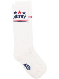 Autry chaussettes à logo en jacquard - Tons neutres