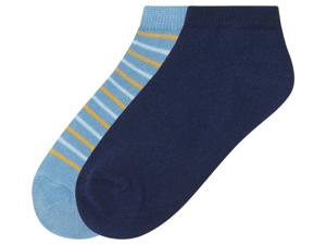 pepperts! 2 paar kinder sokken (Blauw, 27-30)