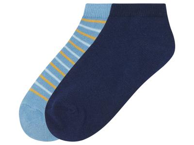 pepperts! 2 paar kinder sokken (Blauw, 27-30)