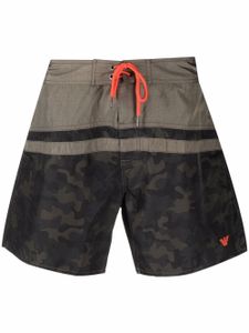 Emporio Armani short de bain à imprimé camouflage - Vert