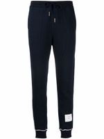 Thom Browne pantalon de jogging à bords contrastants - Bleu