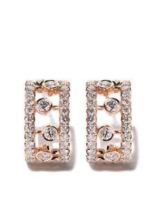 De Beers Jewellers boucles d'oreilles Dewdrop en or rose 18ct et diamants