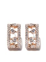 De Beers Jewellers boucles d'oreilles Dewdrop en or rose 18ct et diamants - thumbnail