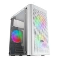 ATX Semi-toren BehuizingMars Gaming MC300W Wit RGB